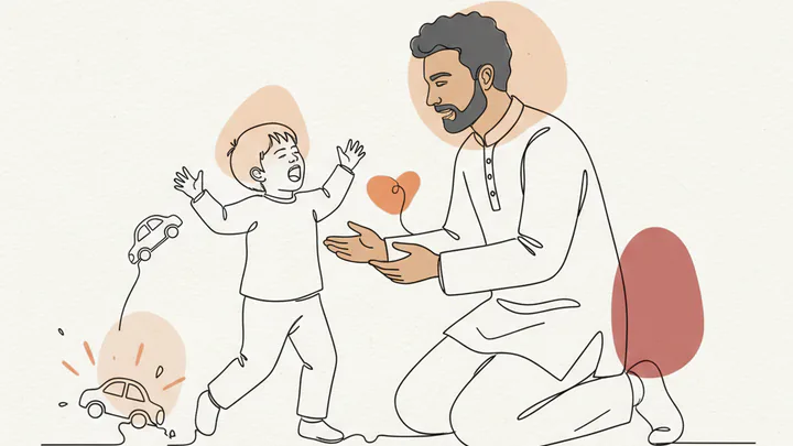 Illustration of why do toddlers have tantrums in toddler tantrums guide